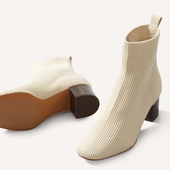 Everlane Shoes - Brand new never worn erlane Women's Glove Boot in Bone White, Size 10.5, Leather